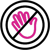 icon no hand pink